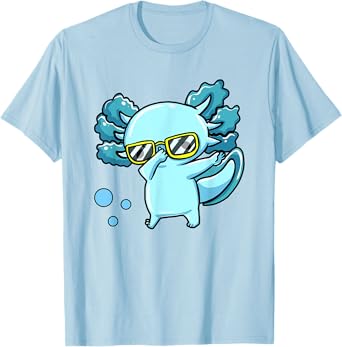 Funny Dabbing Axolotl-Shirt Toddler Boys Kids T-Shirt