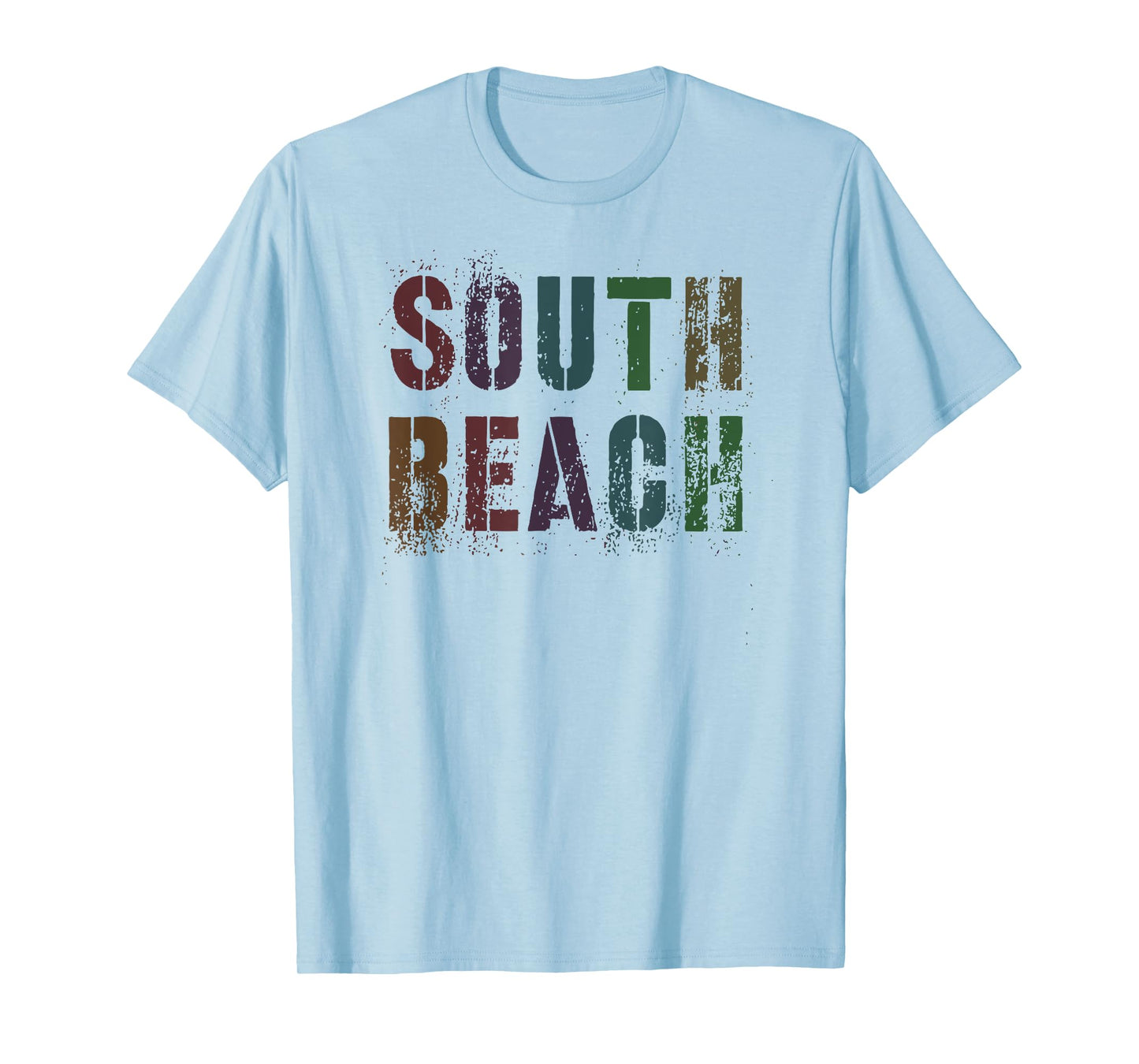 Girls SOUTH BEACH Family Trip Camp Colorful Summer Swim T-Shirt