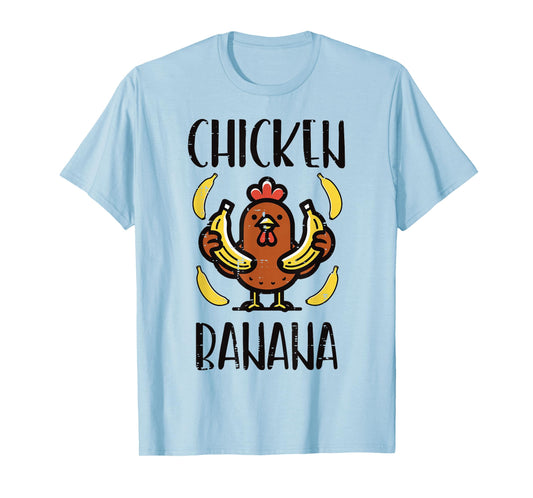 Chicken Banana Cute Song Dance Fruit Kids Youth Men Women T-Shirt