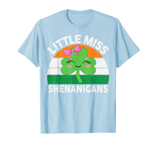 St Patricks Day Little Miss Shenanigans Irish Girls Toddlers T-Shirt