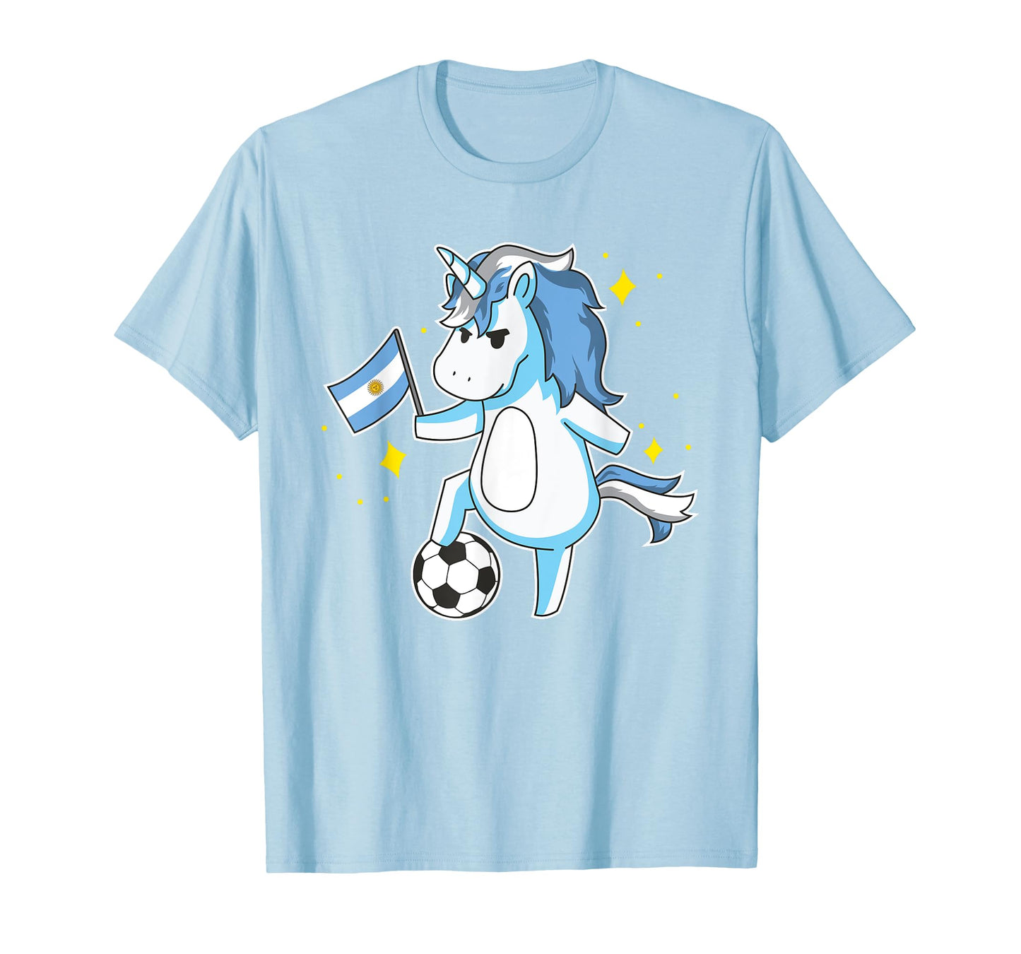 Soccer Unicorn Argentina Jersey Shirt Argentinian Football T-Shirt