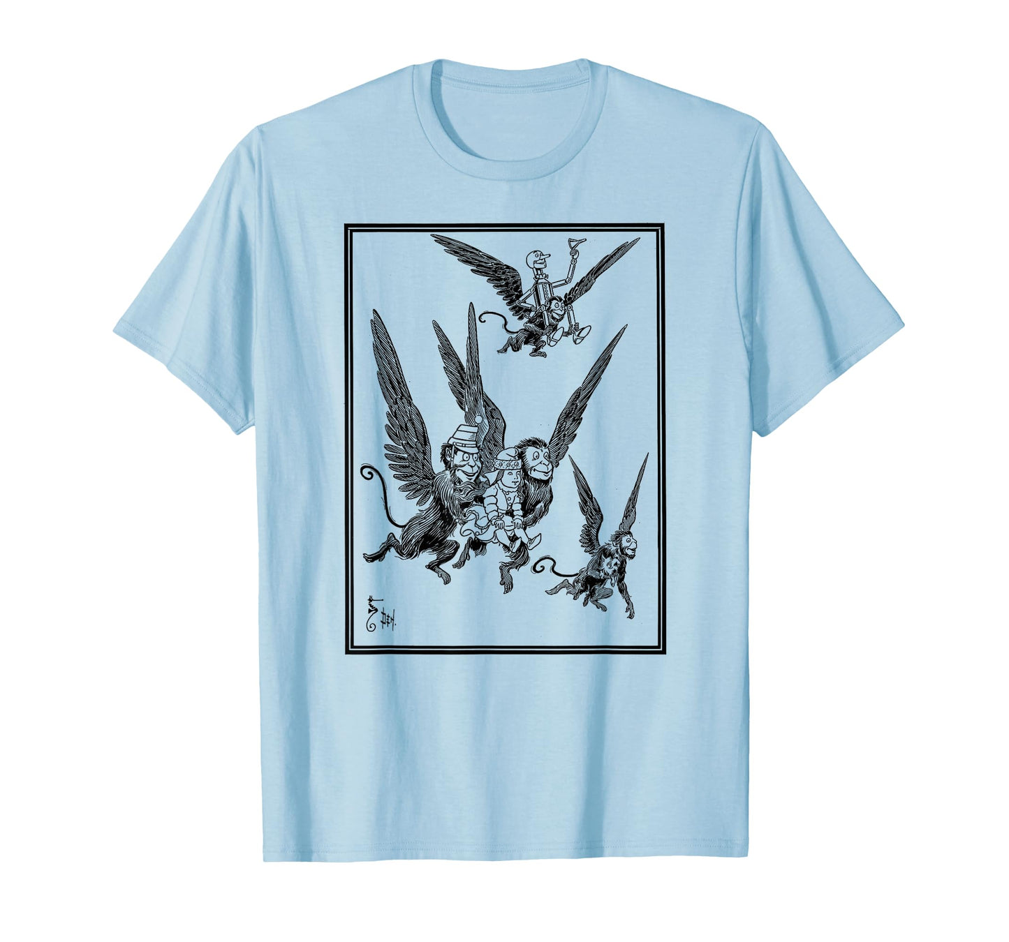 Wizard of OZ Winged Flying Monkey-Dorothy Toto Tin Man of OZ T-Shirt