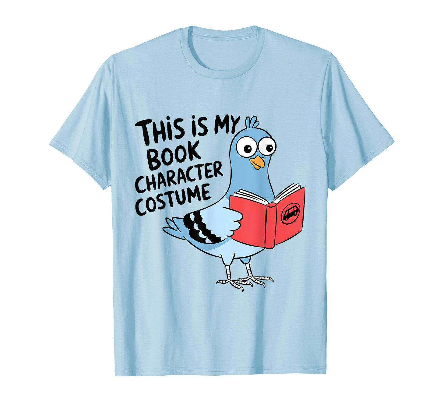 This Is My Book Character Costume Funny Pigeon Kids Reading T-Shirt