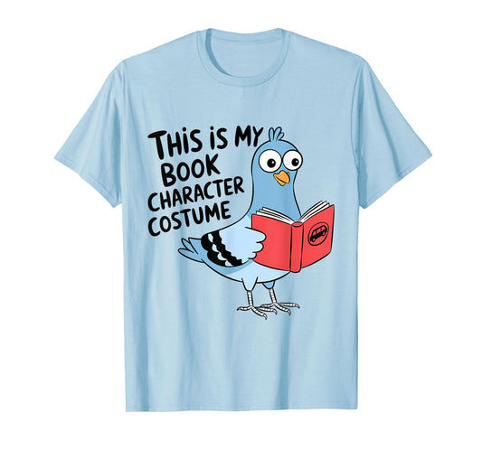This Is My Book Character Costume Funny Pigeon Kids Reading T-Shirt
