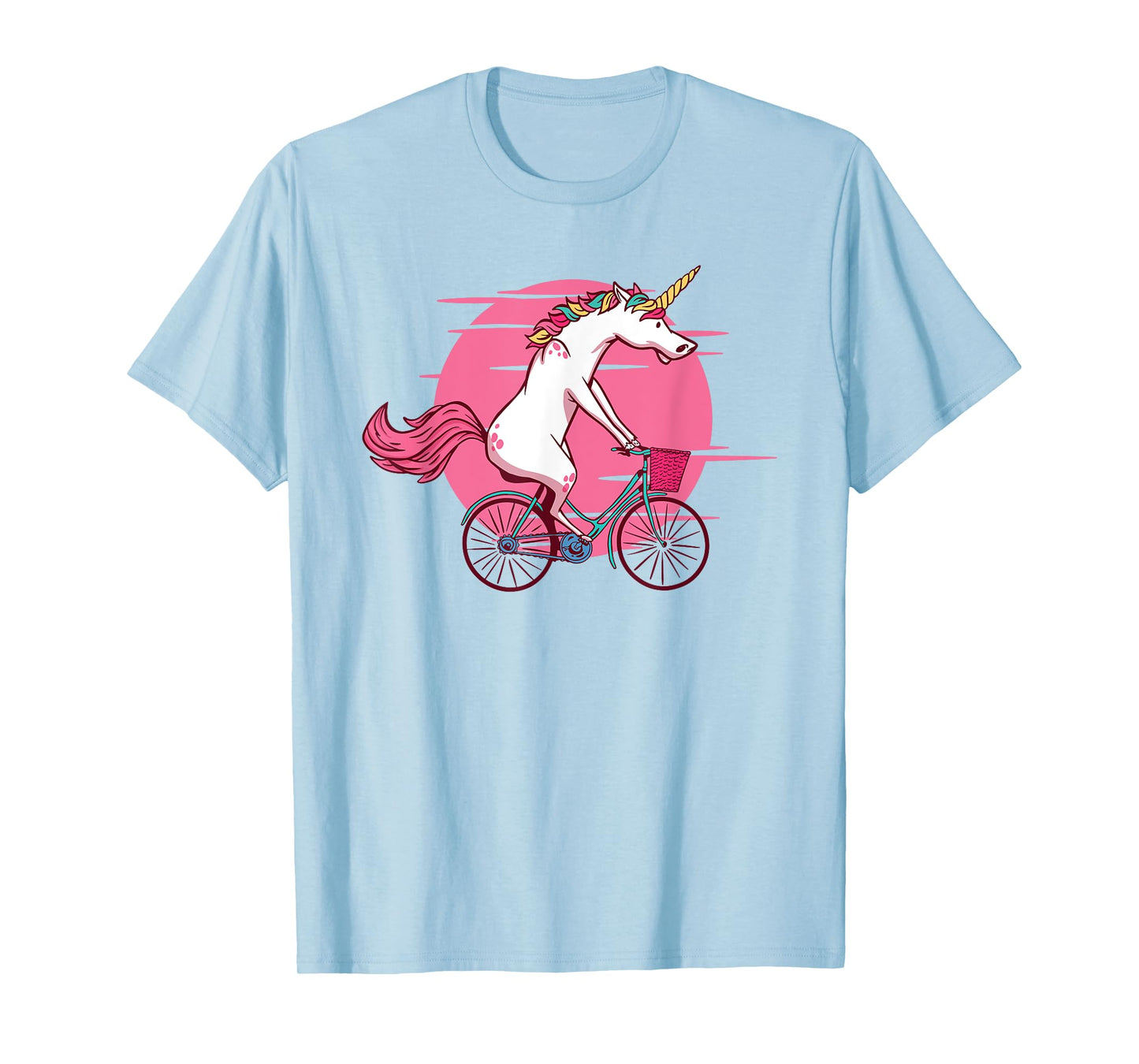 Funny Bicycle Unicorn Biker Bike Riding T-Shirt