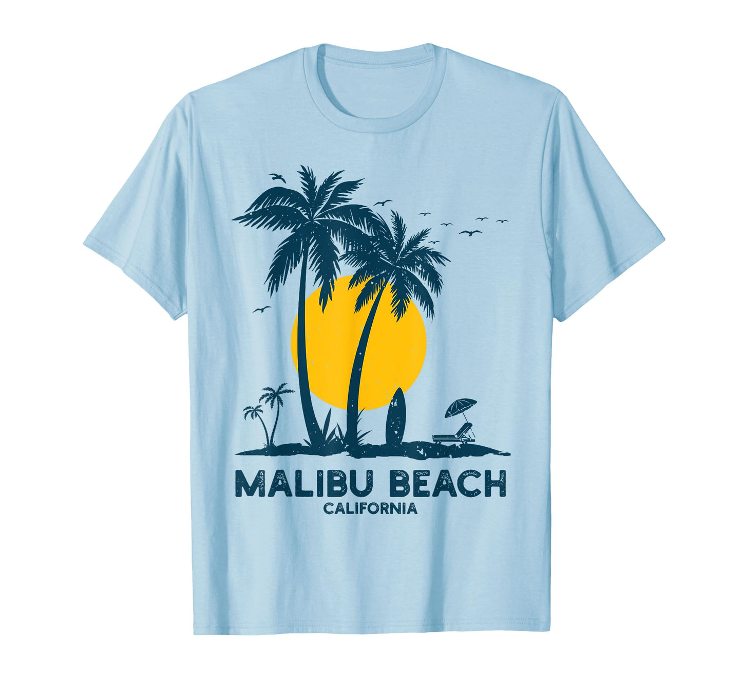 Malibu California Beach Summer Vacation Souvenir California T-Shirt for Men Women Girls Kids