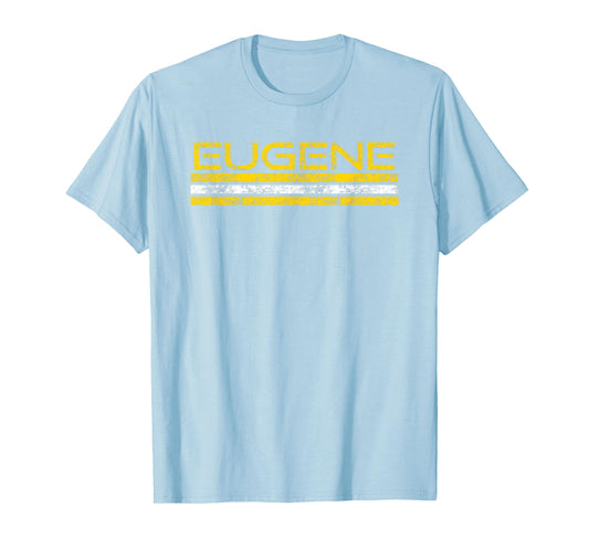 Eugene Oregon Retro Vintage Weathered T-Shirt