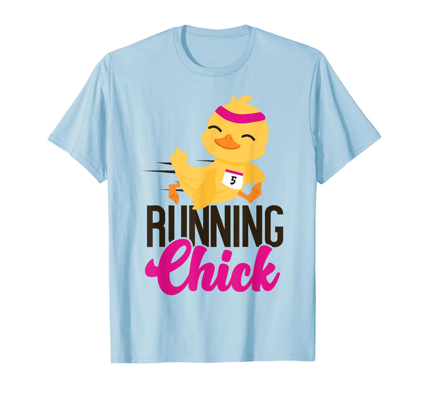 Running Runner Half Marathon Chicken Girl Running Chick T-Shirt