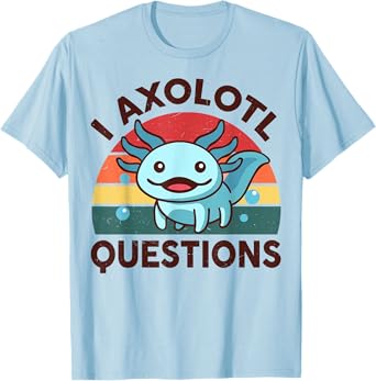 I Axolotl Questions Salamander Kids Youth Boy Cute Axolotl T-Shirt