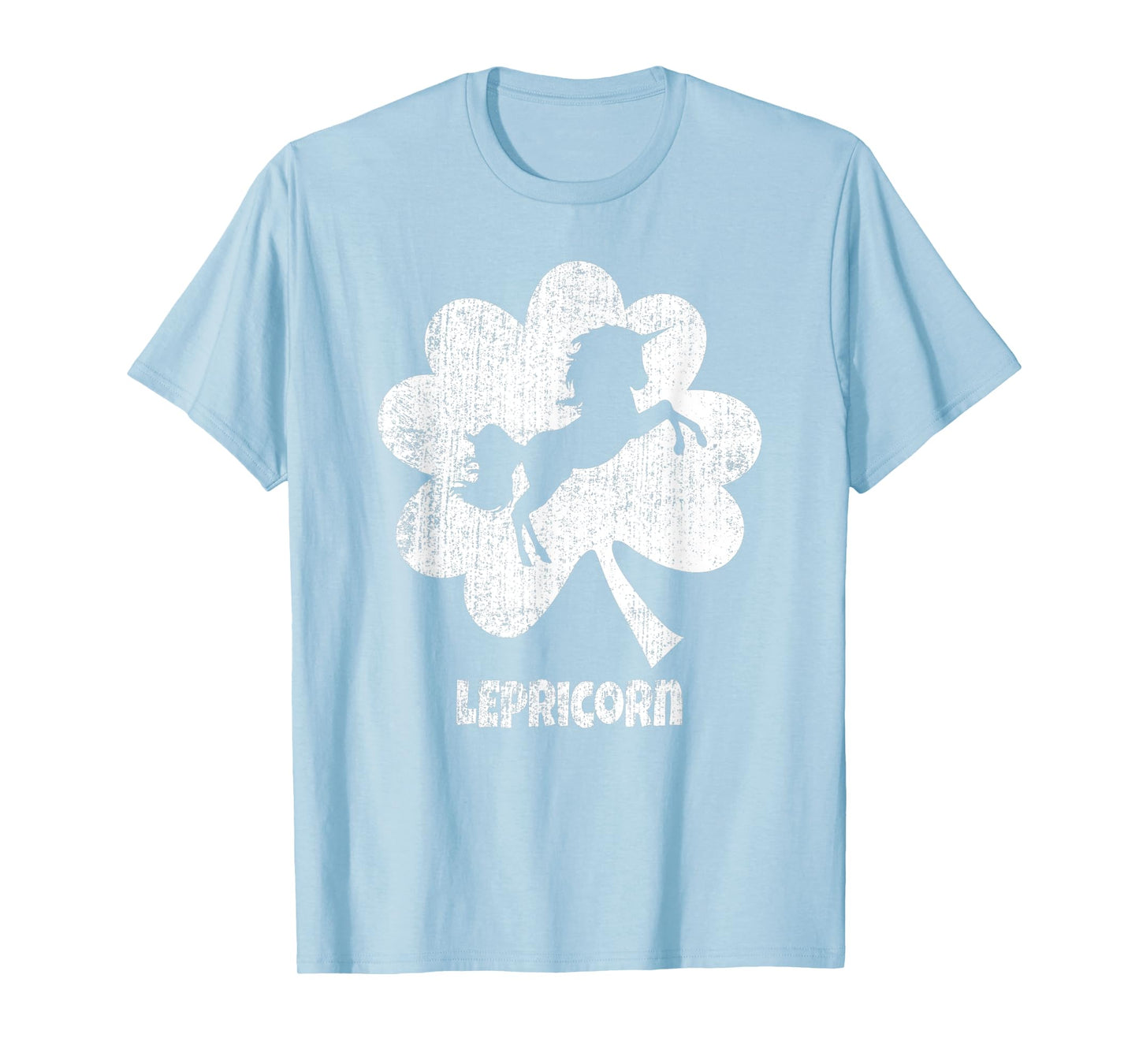 Unicorn St Patricks Day Lepricorn Silhouette Girl Women T-Shirt