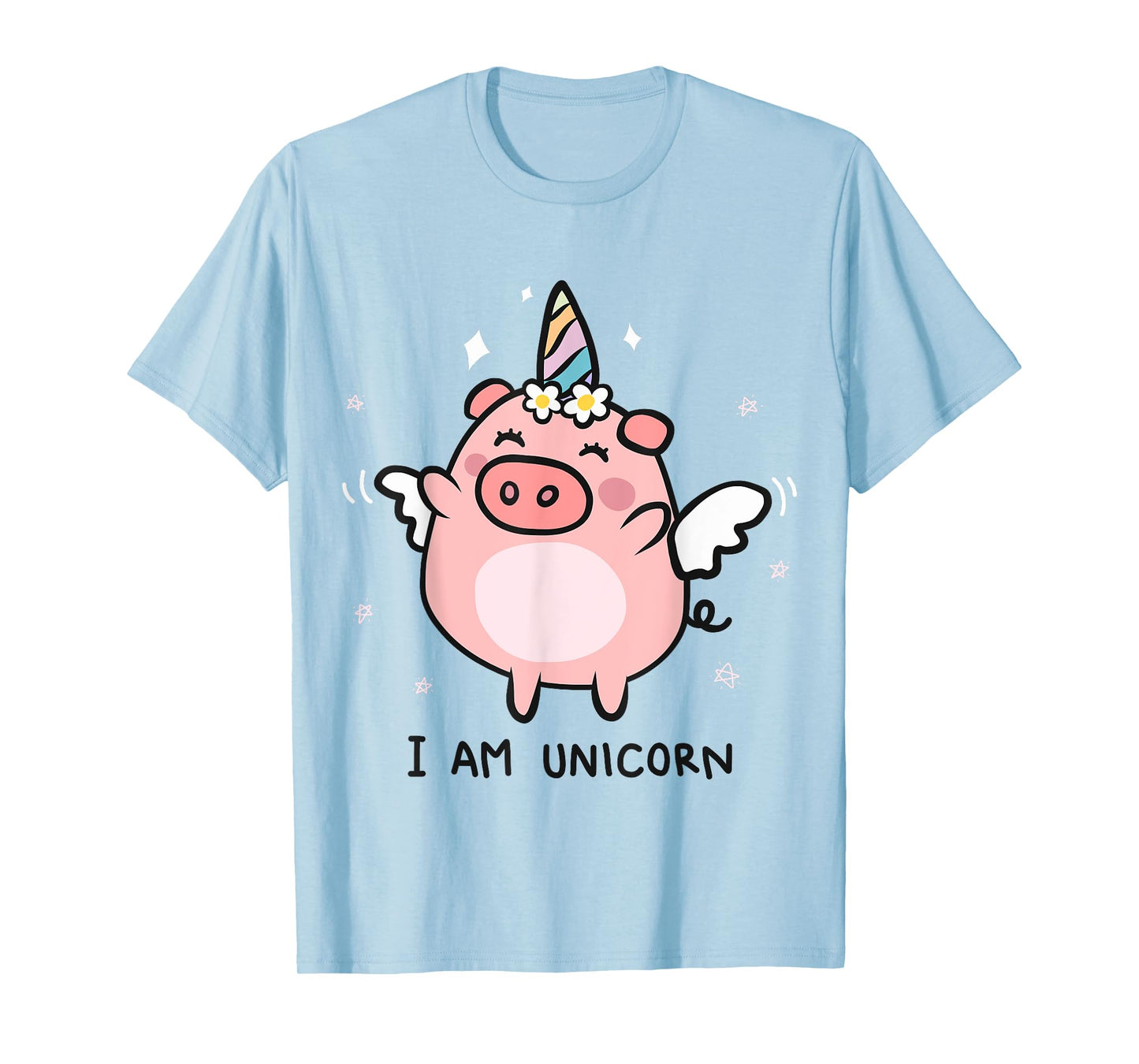 Cute Pigs Can Fly Unicorn Girls Tshirt Gift T-Shirt