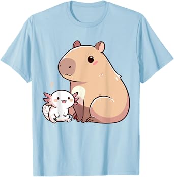 Capybara and Axolotl T-Shirt