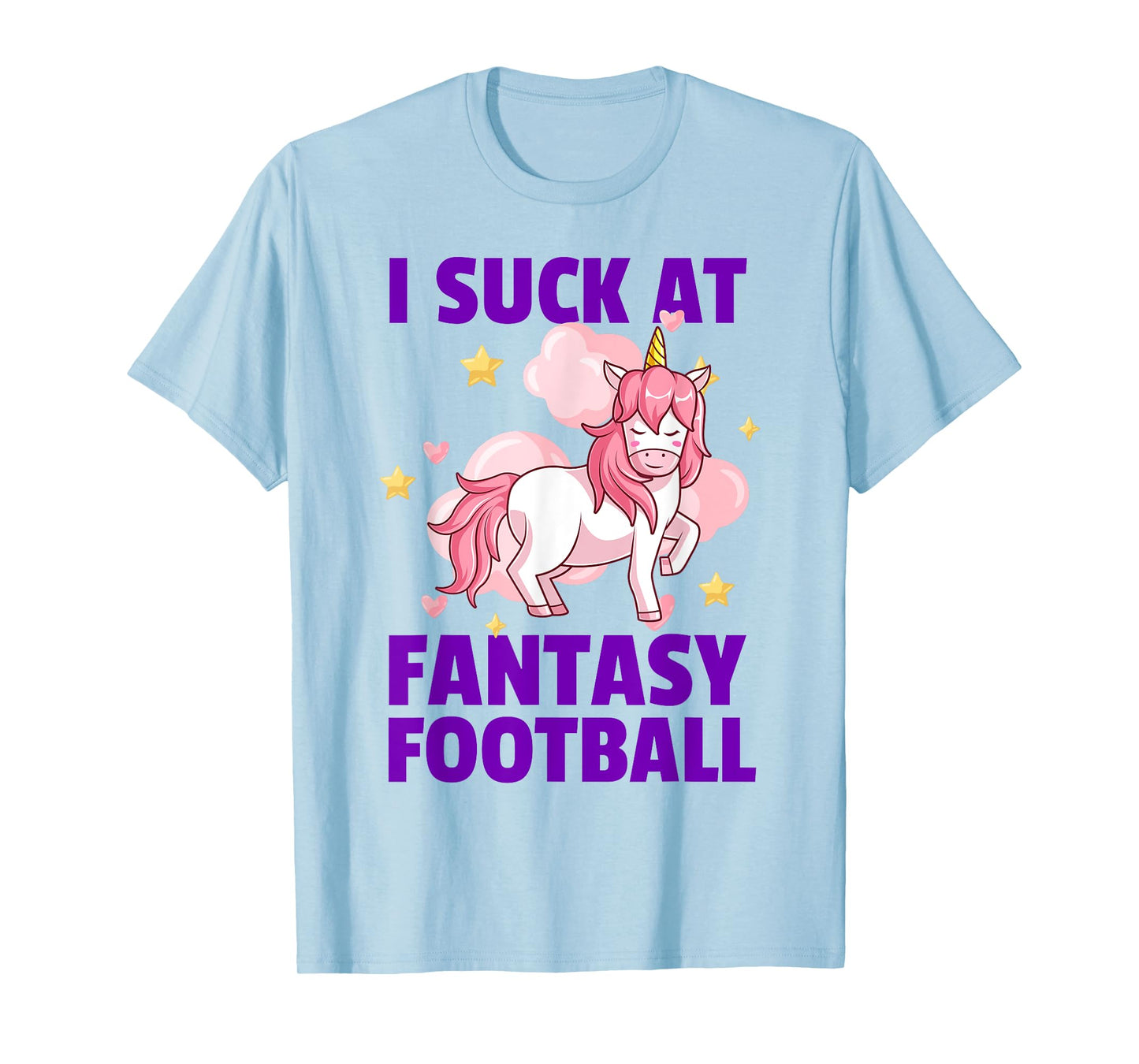 I Suck At Fantasy Football - League Loser Punishment Unicorn T-Shirt