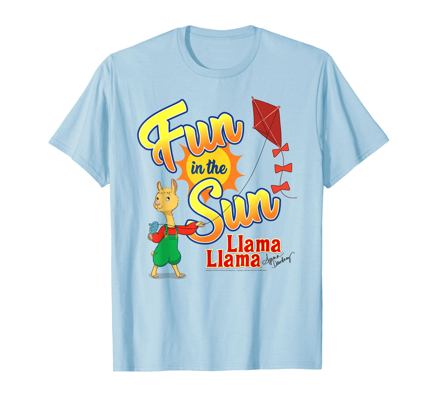 Llama Llama Red Pajama Netflix "Fun in the Sun" Tee Shirt T-Shirt