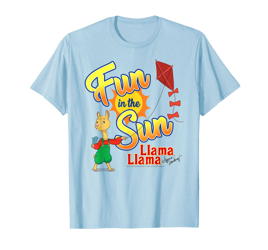 Llama Llama Red Pajama Netflix "Fun in the Sun" Tee Shirt T-Shirt