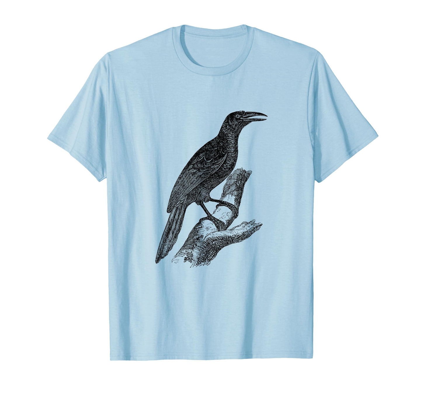 Common Grackle Bird Print T-Shirt