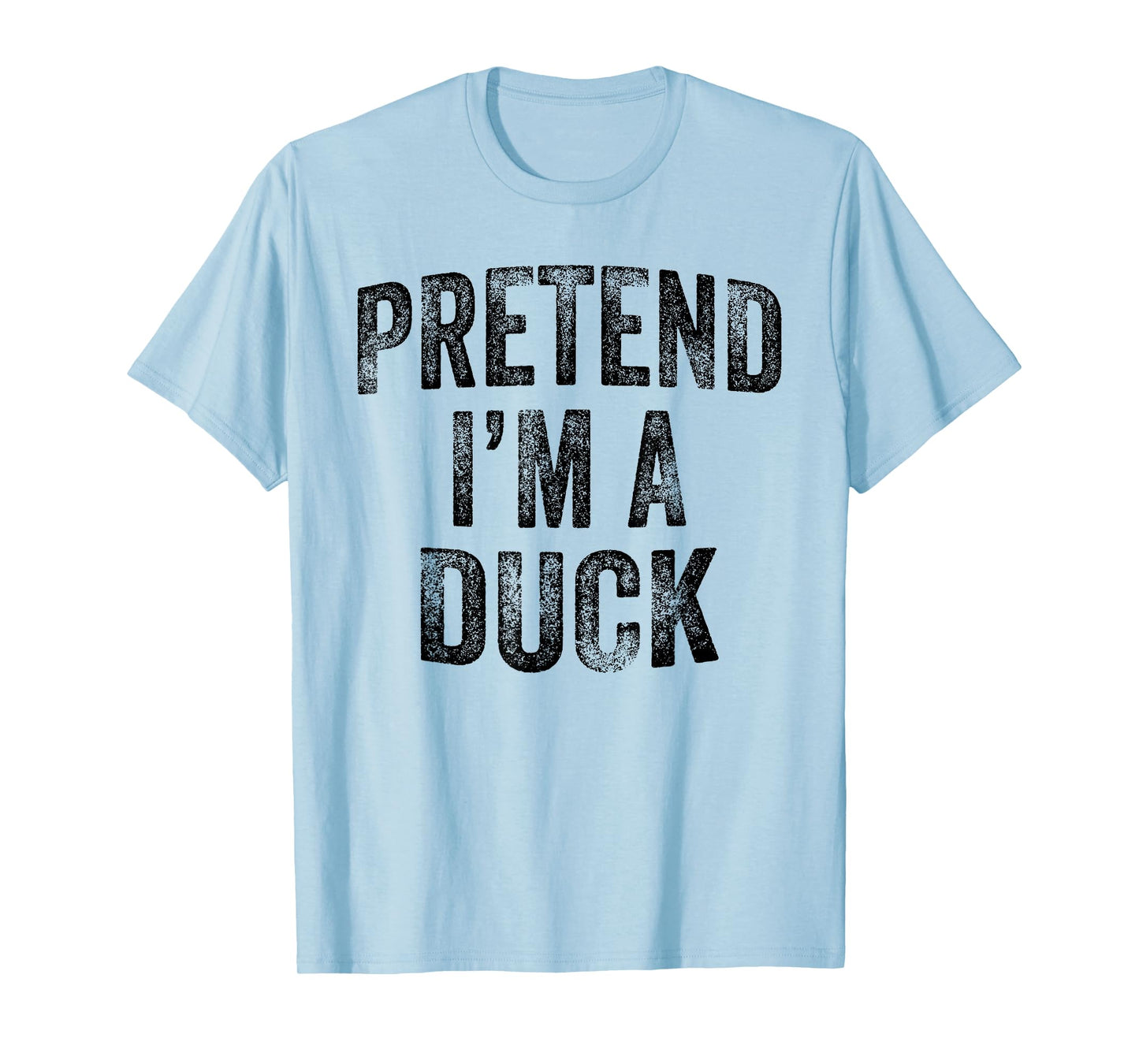 Pretend I'm A Duck Family Lazy Easy Halloween Party Costume T-Shirt
