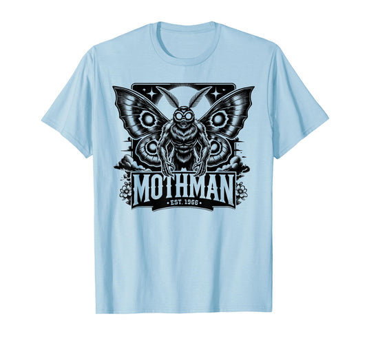 Mothman Research Team Cryptid Cryptozoology Moth Man Hunter T-Shirt