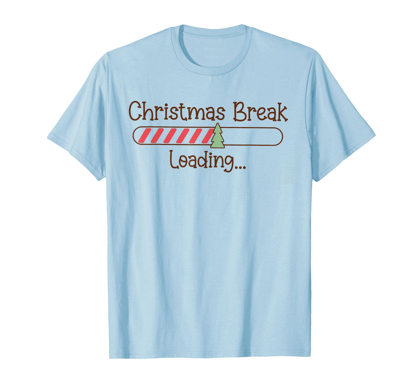 Christmas Break Loading Funny Christmas Teacher Educator T-Shirt