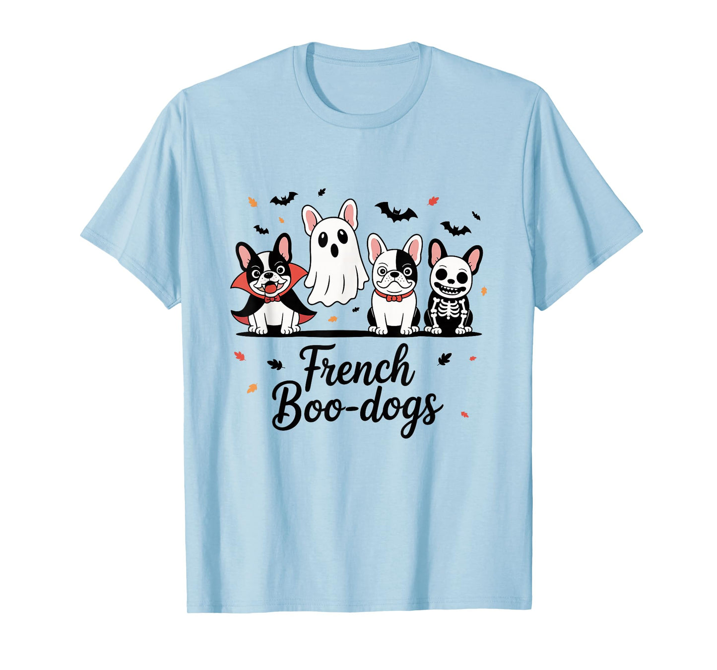 French Boo-Dog Halloween Ghost French Bulldog Fall Autumn T-Shirt