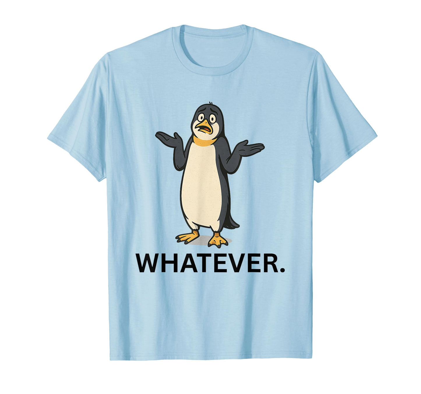 Penguin Shrug Meme – Whatever Tariff Response T-Shirt