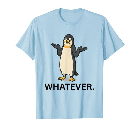 Penguin Shrug Meme – Whatever Tariff Response T-Shirt