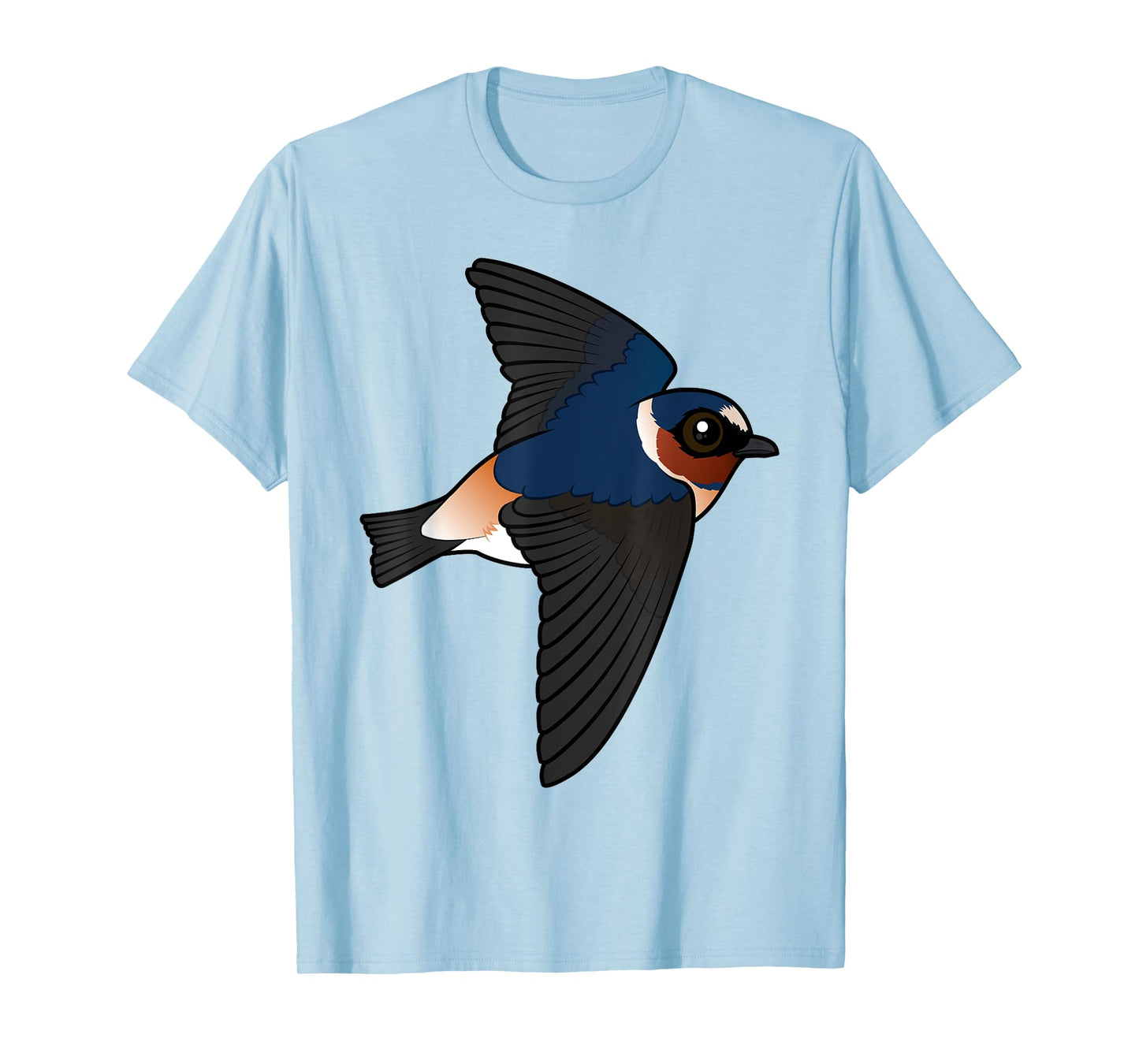 Cute Cartoon Cliff Swallow Flying Birdorable Bird Species T-Shirt