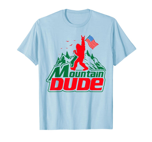 Mountain Dude Funny Bigfoot Sasquatch Hiking Gifts Men Women T-Shirt