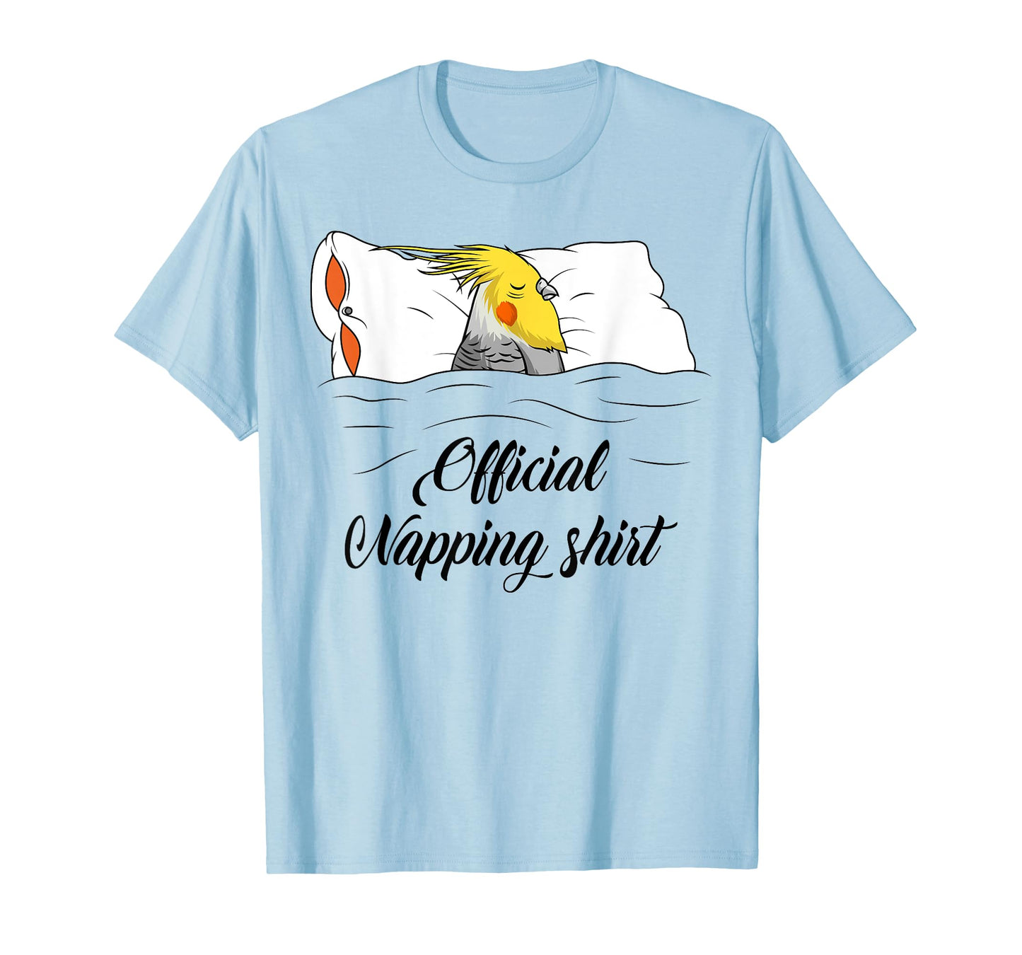 Sleeping Cockatiel Pyjamas Parrot Lover Official Napping T-Shirt