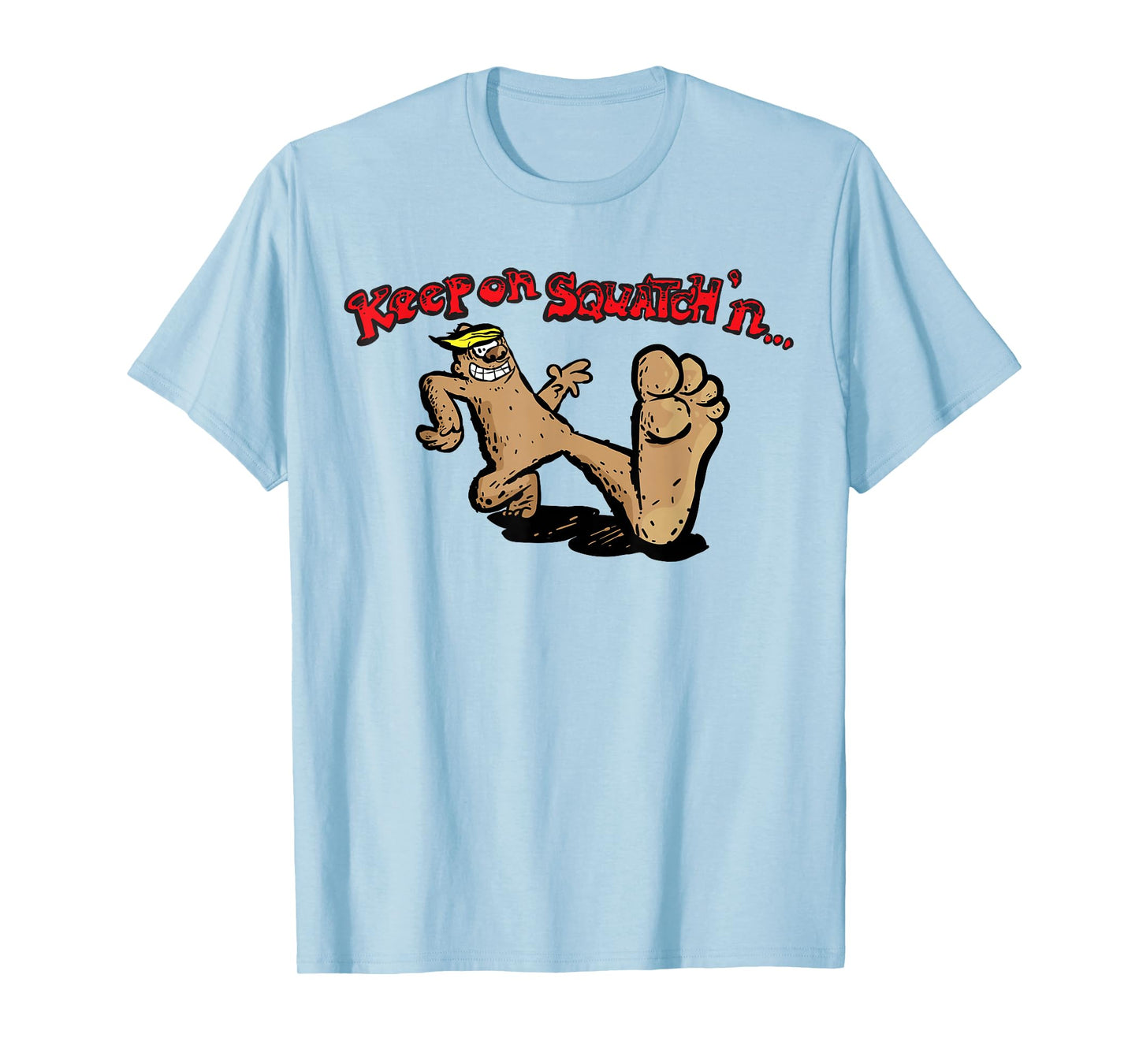 Bigfoot Keep on Squatchin'n Vintage Funny Retro Sasquatch T-Shirt