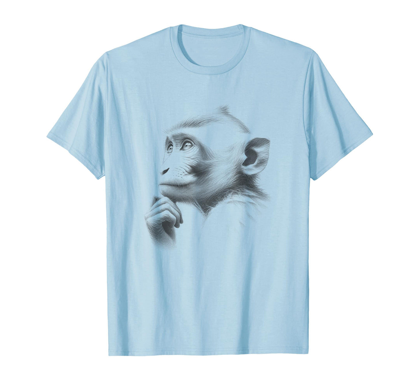 Monkey Sketch Drawing Art Design T-Shirt