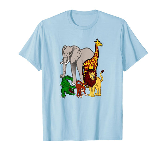 Zoo Animals Shirt Wildlife Birthday Party A Day At The Zoo T-Shirt