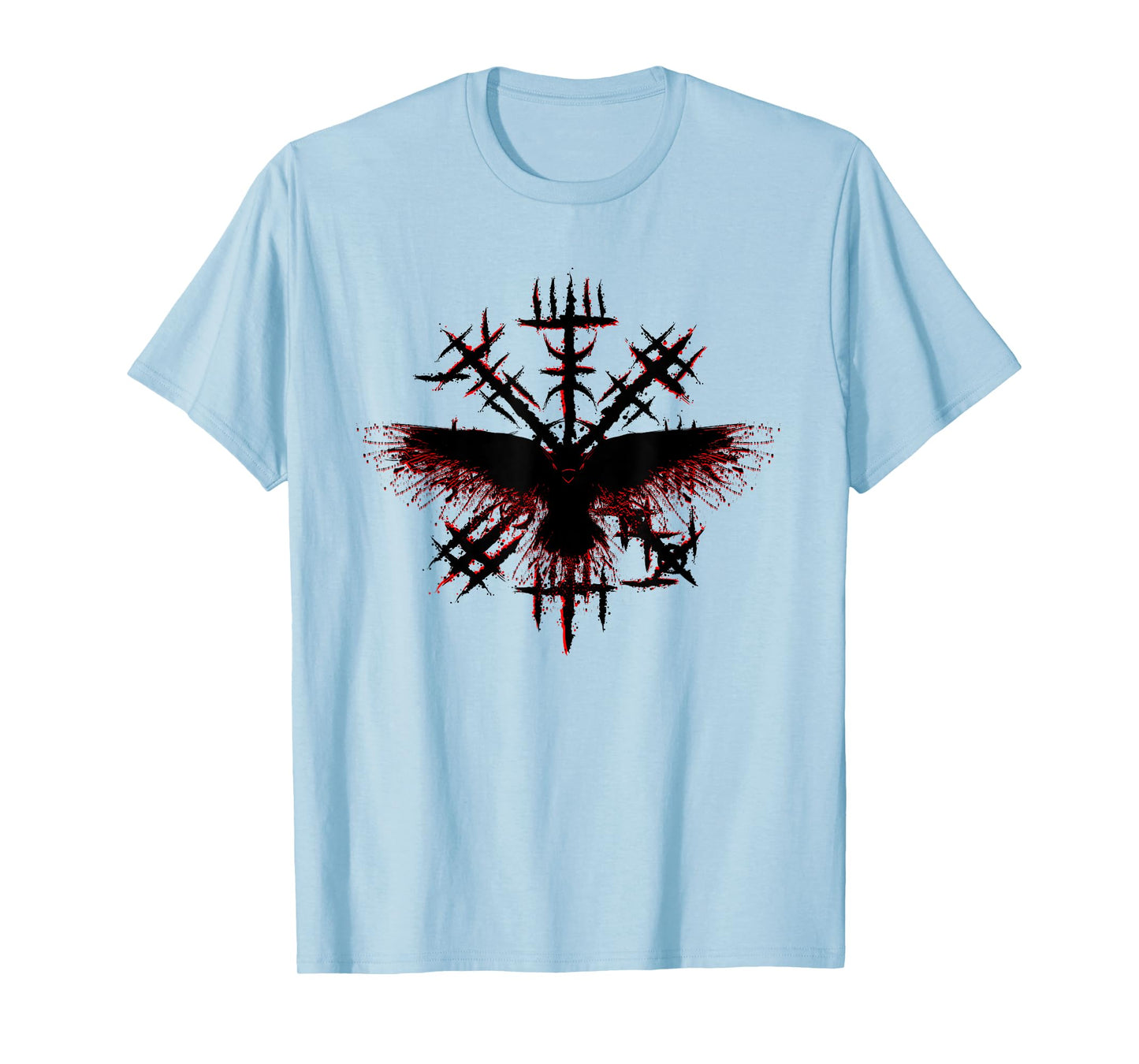 Blood Eagle / Blood Raven Norse Viking Rune T-Shirt