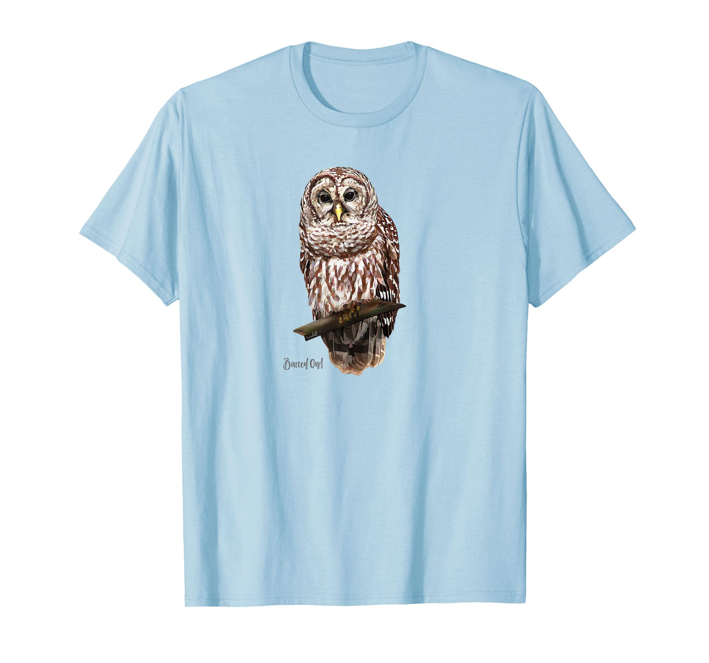 Barred Owl Graphic Birder Shirt Wildlife Bird Watching T-Shirt