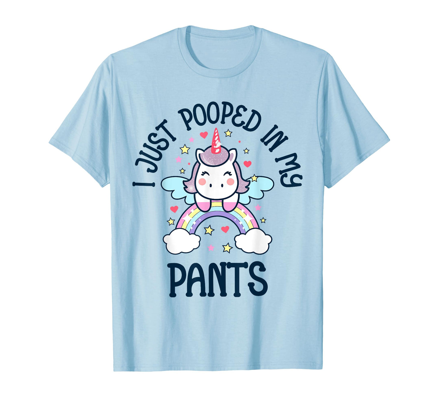 I Just Pooped in my Pants Funny Unicorn Adult Humor Meme T-Shirt