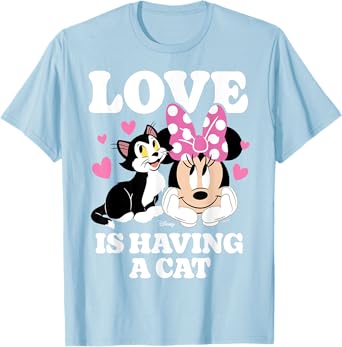 Minnie Mouse - Figaro Love Is Having A Cat T-Shirt