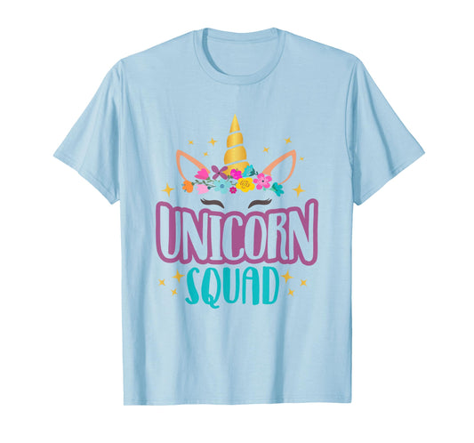 Unicorn Squad Unicorns Girls Birthday Party Matching Gift T-Shirt