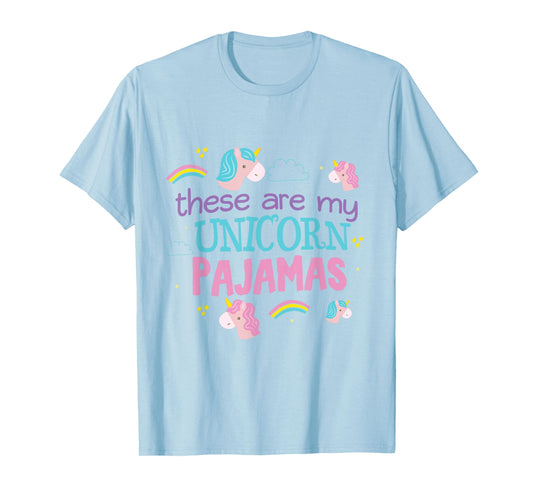 My Unicorn Pajamas Funny Shirt PJ Top Sleep Over Teens T-Shirt