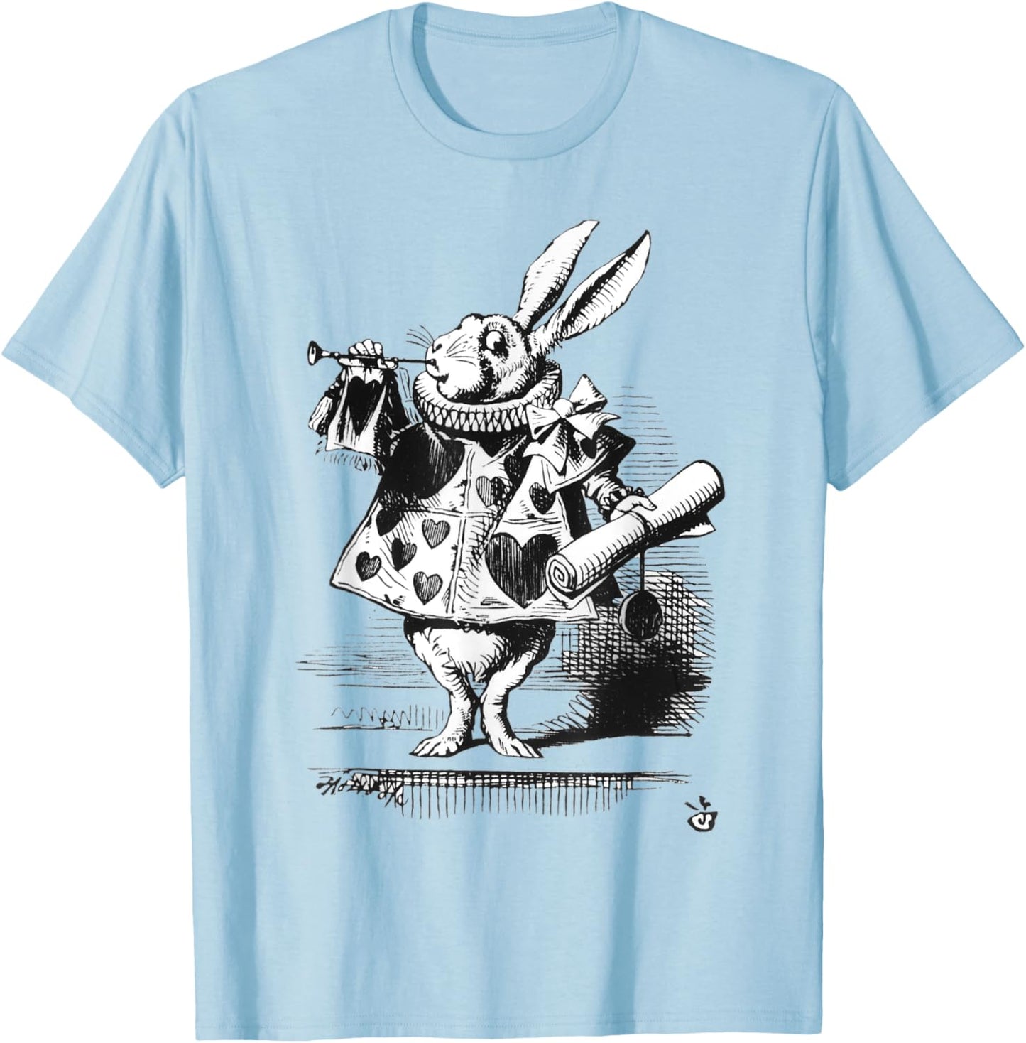 Vintage Alice In Wonderland Retro White Rabbit Costume T-Shirt