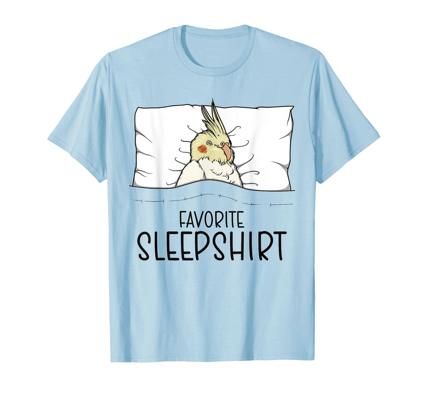 Favorite Sleepshirt Cockatiel, Napping Bird Pajama T-Shirt