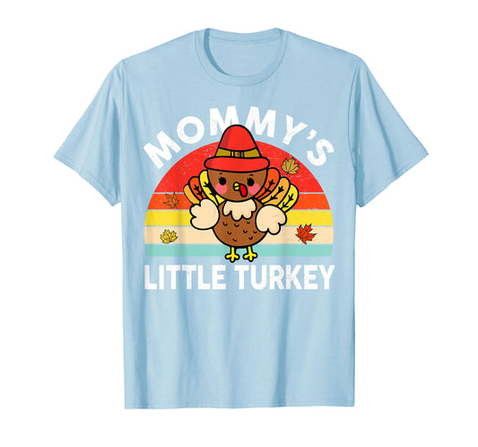 Cute Mommy Little Turkey-Shirt Thanksgiving Boy Girl Toddler T-Shirt