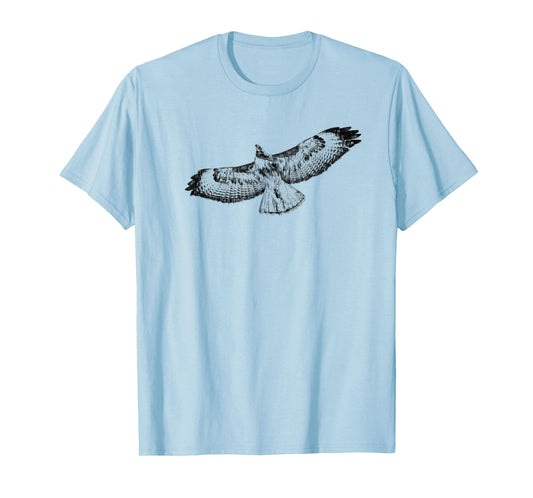 Hawk T Shirt Bird Flying Sketch