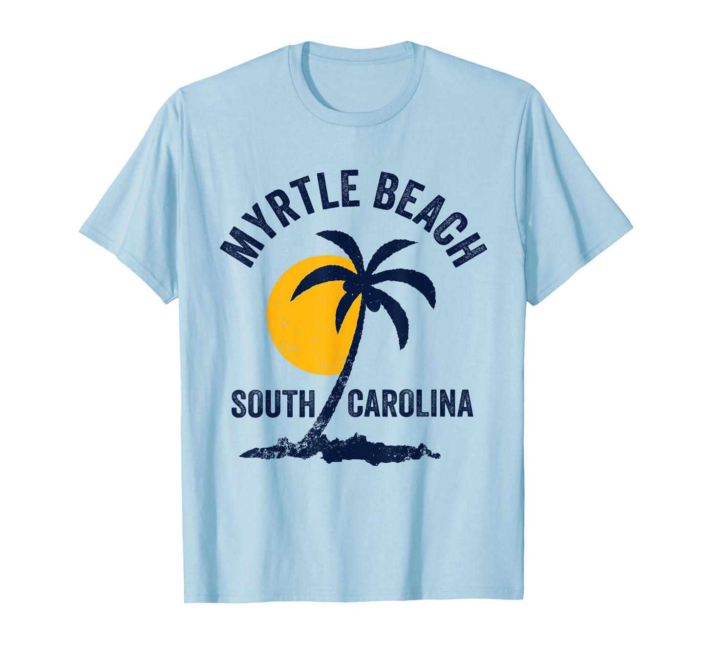 Family Vacation Retro Sunset South Carolina Myrtle Beach T-Shirt