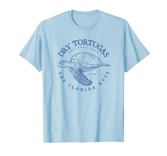 Dry Tortugas National Park Florida Keys Scuba Diving Turtle T-Shirt