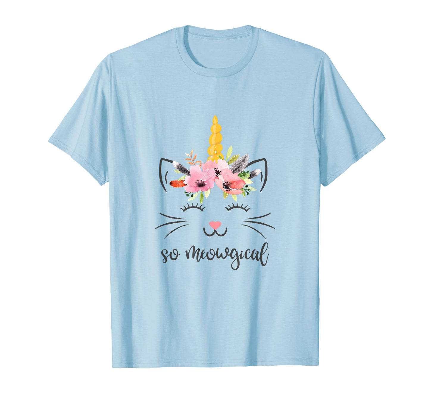 Meowgical Caticorn tshirt Cute Cat Unicorn Birthday Tee T-Shirt