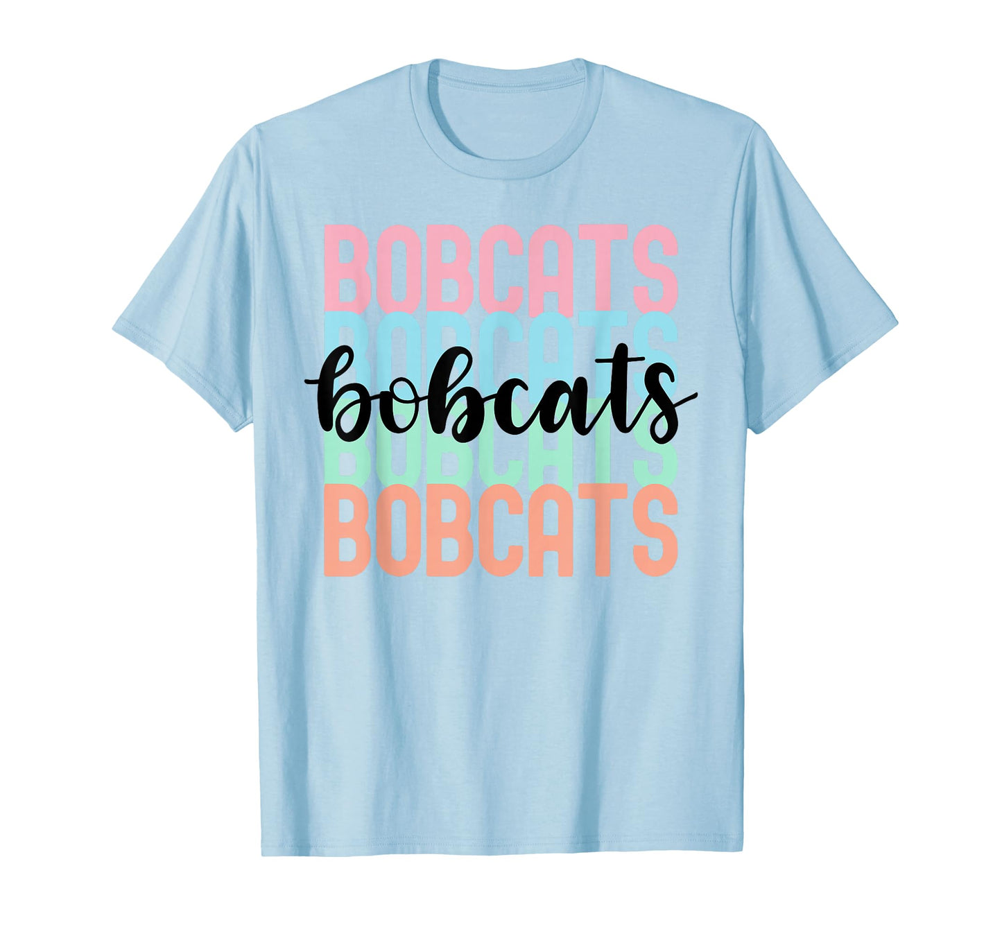 Bobcats Team Mascot School Spirit Game Night T-Shirt