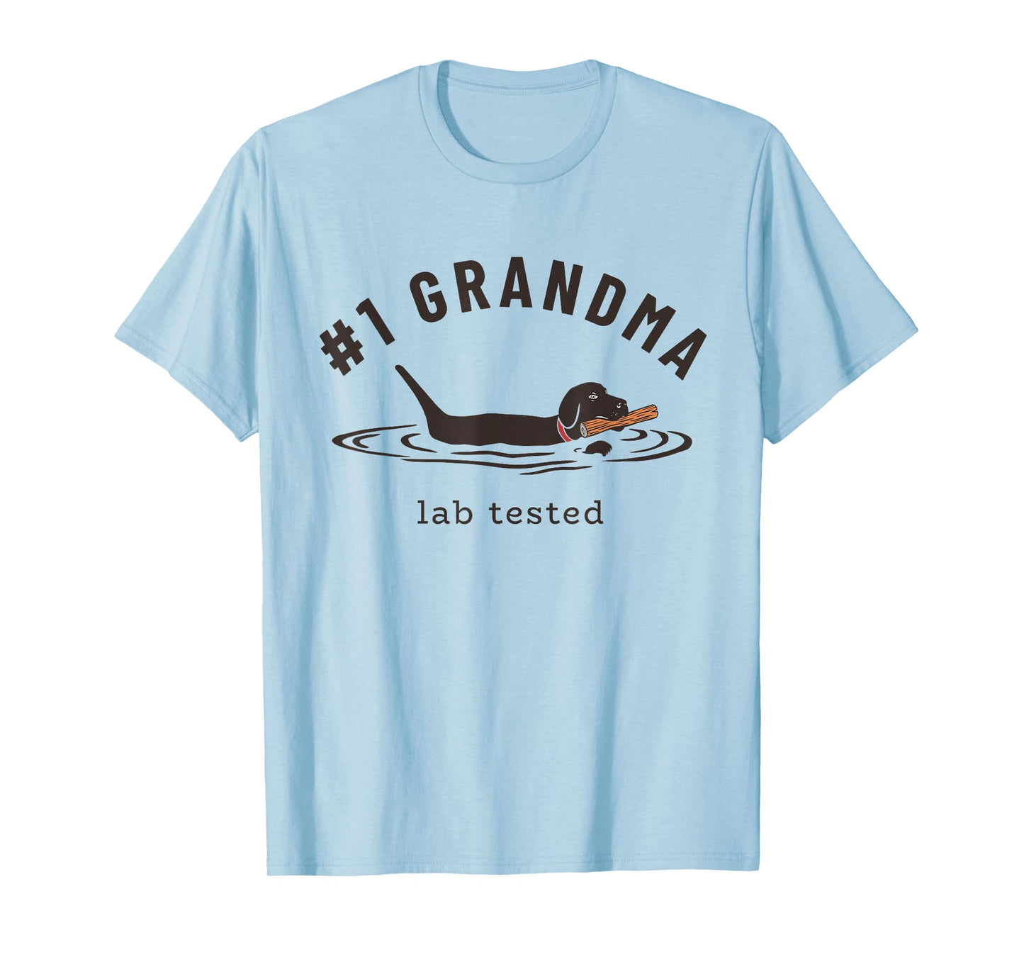 Black Lab #1 Grandma - Labrador Retriever Owner Mother's Day T-Shirt