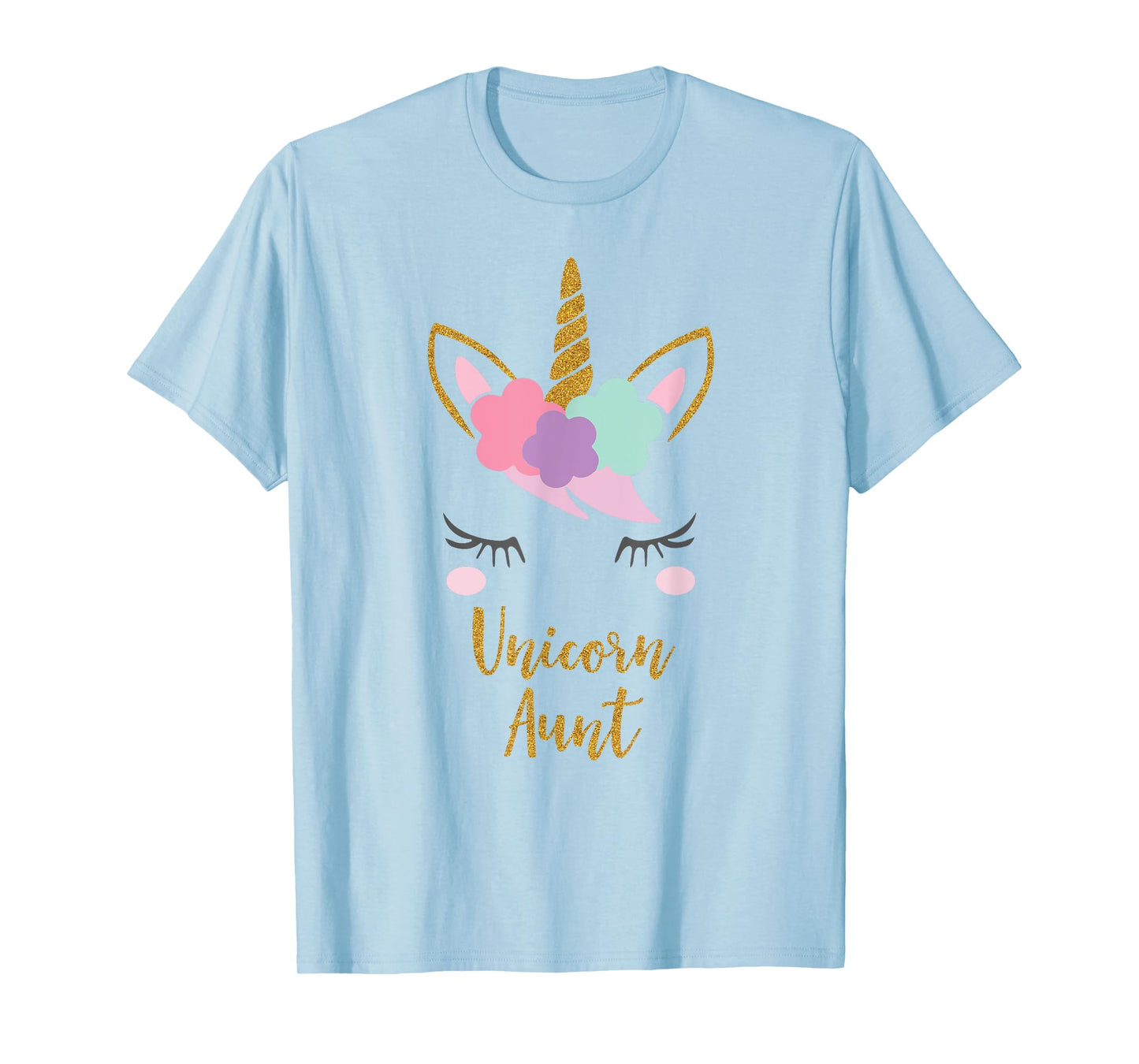 Unicorn Aunt Shirt, Aunt of the Birthday Girl Gift T-Shirt