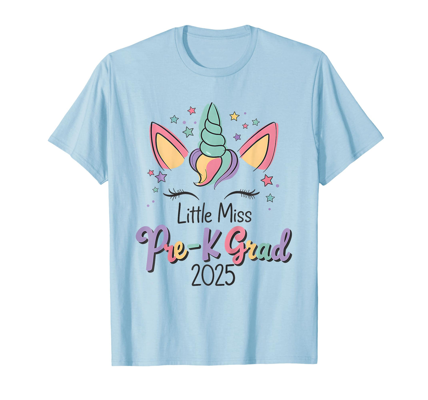 Little Miss Pre-K Grad Preschool Prek Graduation 2025 T-Shirt