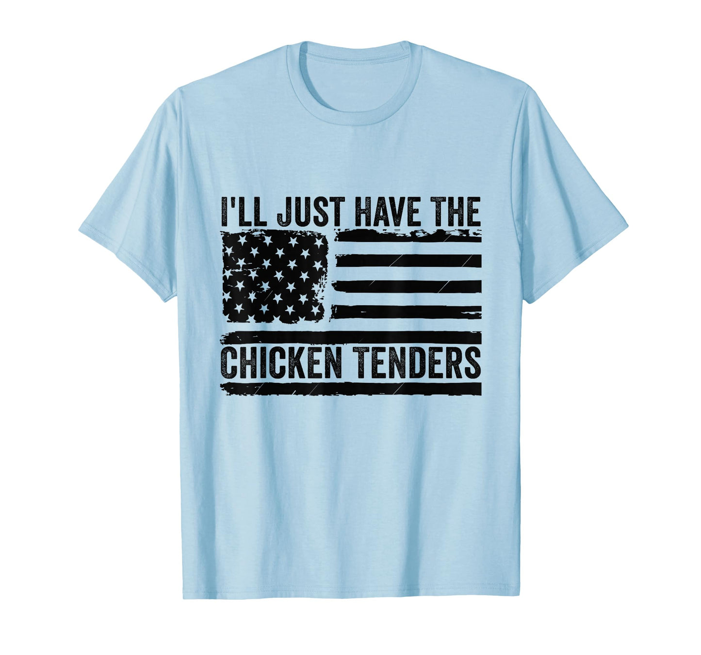 I'll Just Have The Chicken Tenders Apparel Unisex-Adults, Unisex-Kids Chicken Lovers T-Shirt Grey Small Modern Classic Crew Neck Short Sleeve T-Shirt